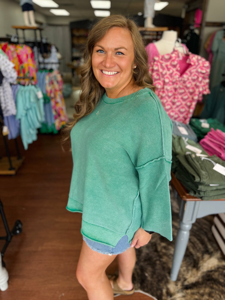 Kylie 3/4 Sleeve Slouchy Top