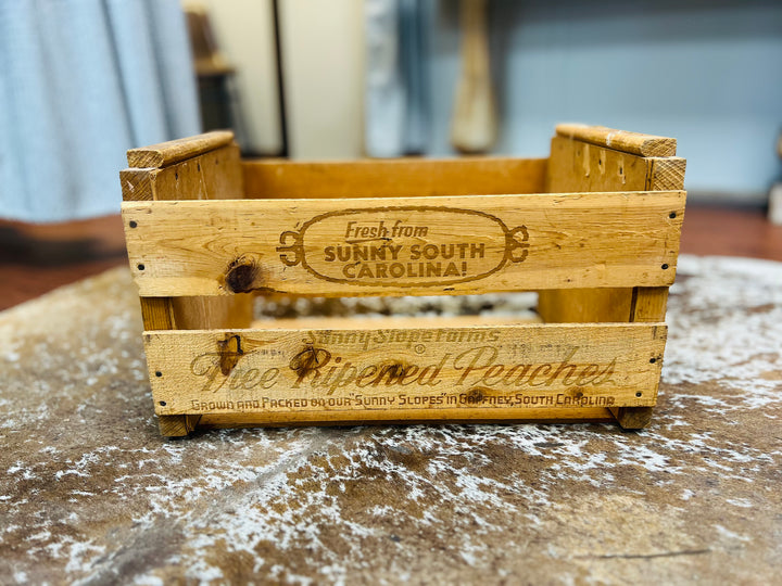Vintage Sunny Slope Caroline Peaches Crate