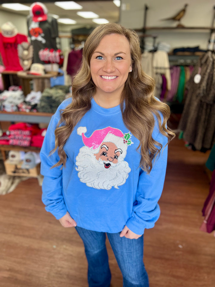 Jolly Santa Patch Sweatshirt