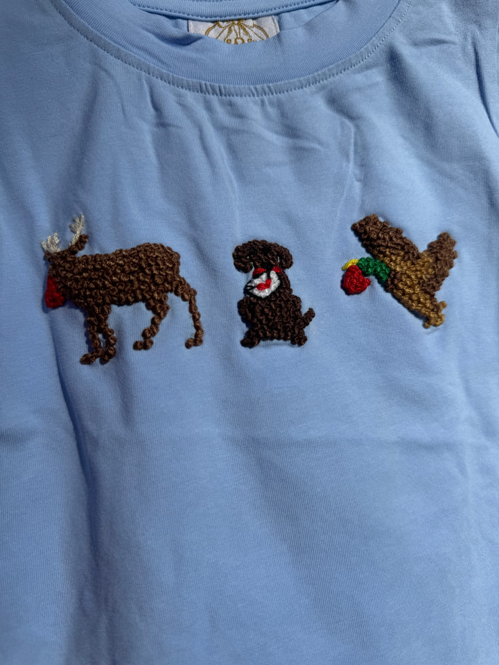 Kids Hunting For Love French Knot Shirt