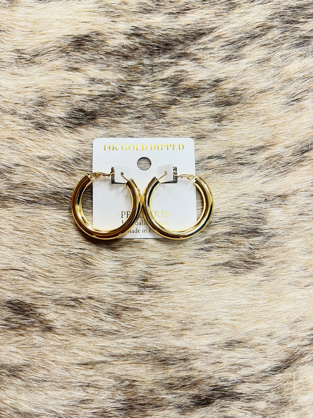 35mm Bold Metal Hoops