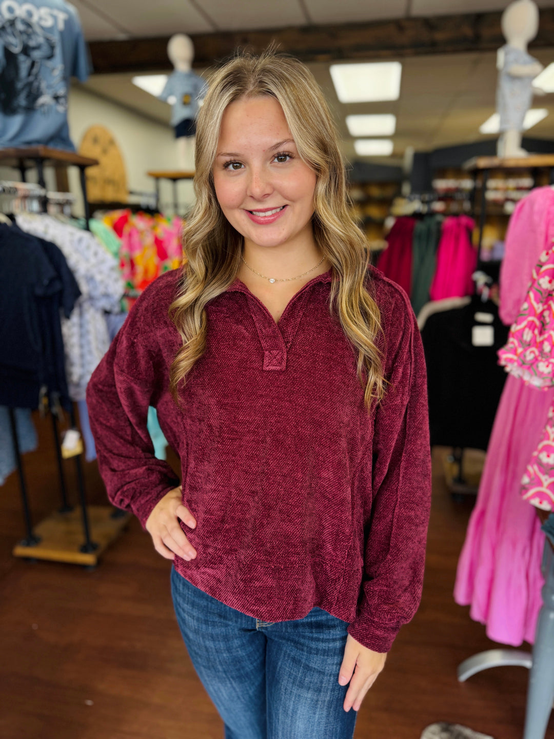 Lucy Loose Fit Chenille Sweatshirt