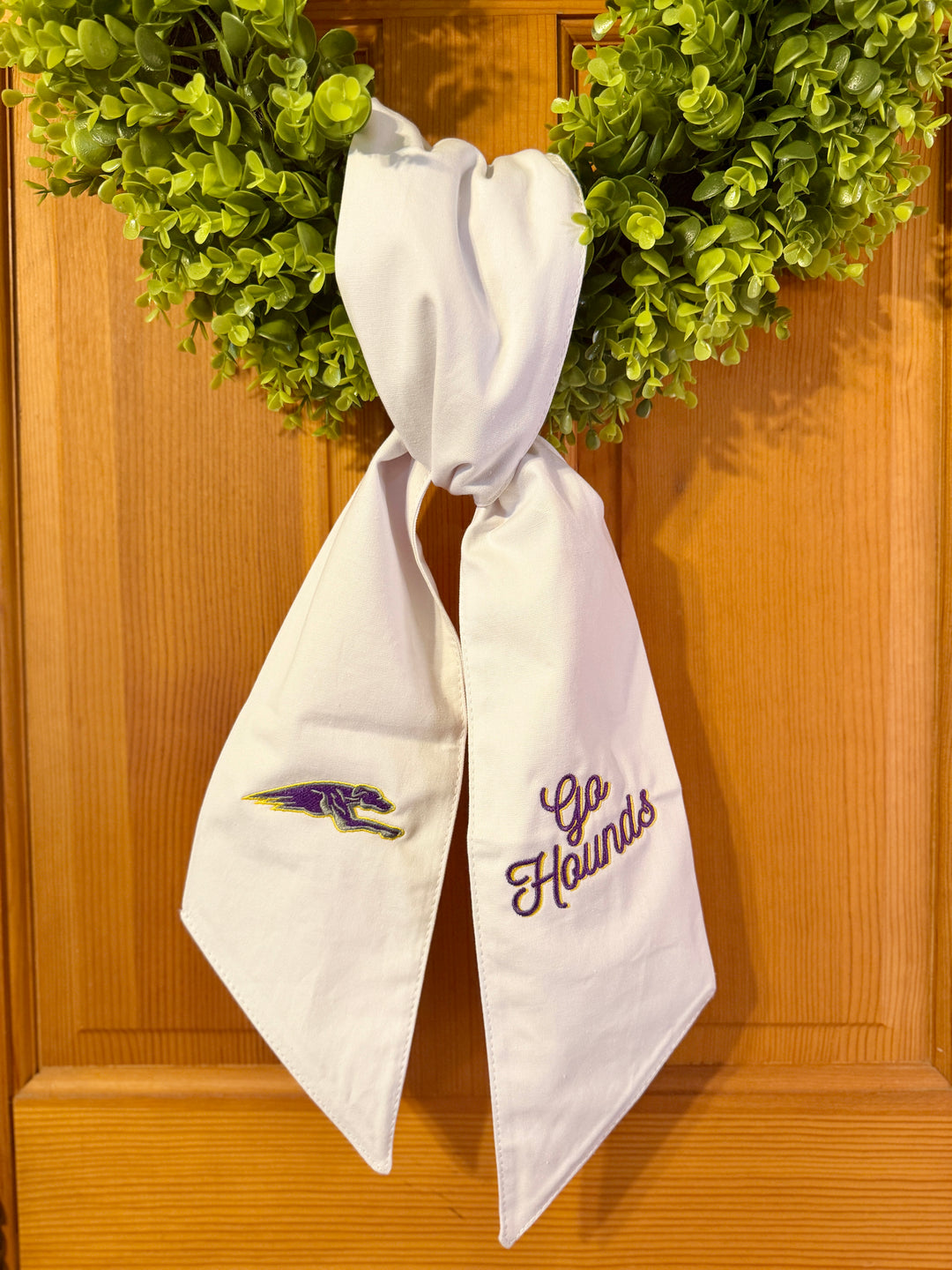 Embroidered JC Wreath Sash