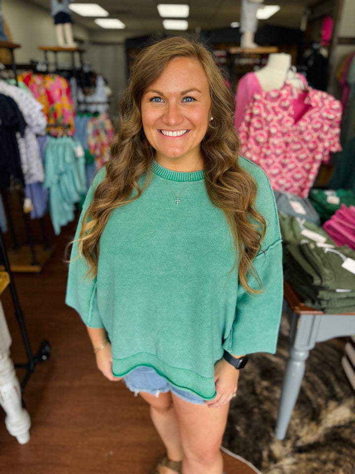 Kylie 3/4 Sleeve Slouchy Top