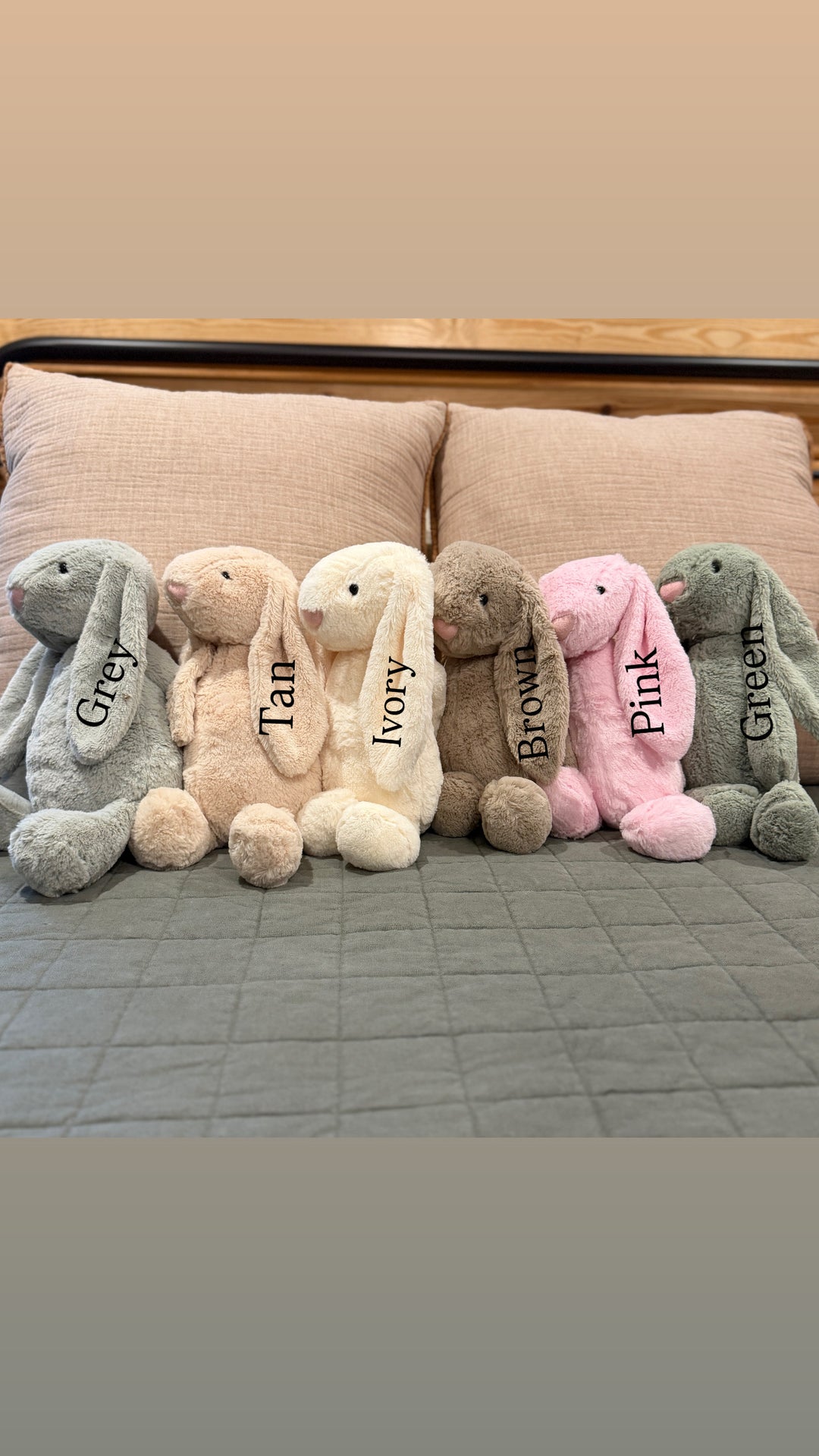 16” Fluffy Stuffed Bunny