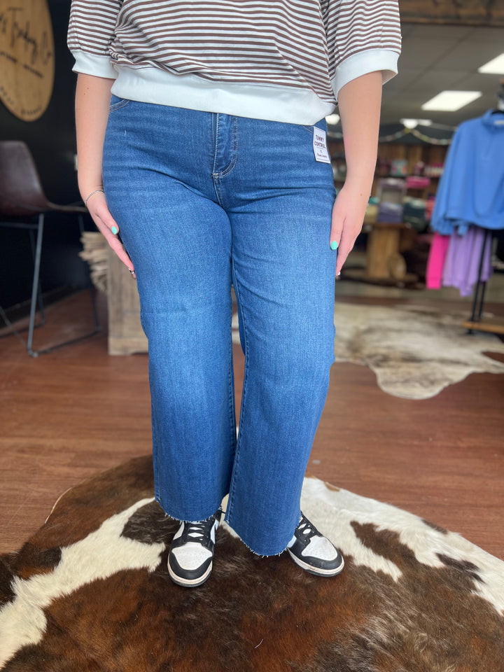 Riggs Risen High Rise Crop Wide Leg Jeans