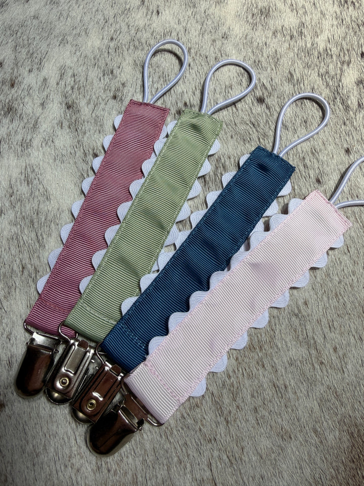 Pacifier Clips (Embroidery Included)