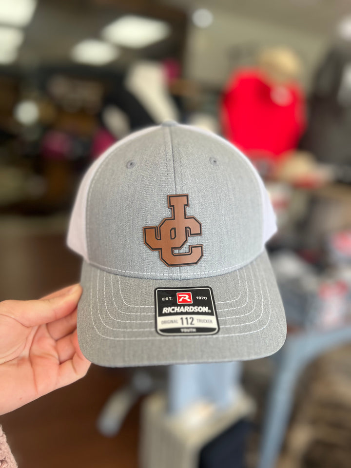 YOUTH JC Brown Leather Patch Hat