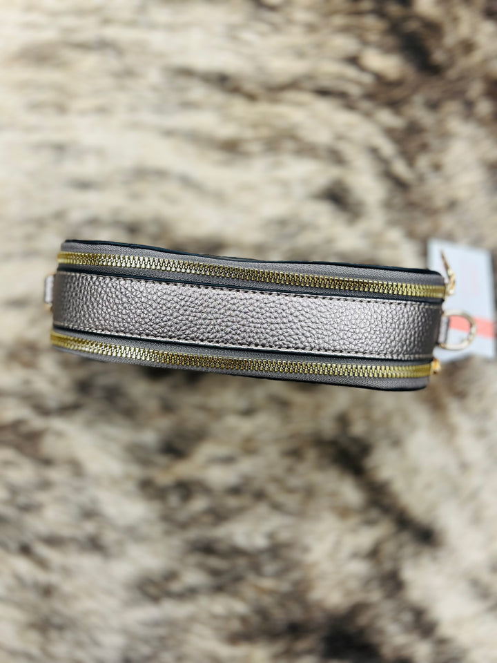 Rectangle Clear Crossbody Bronze