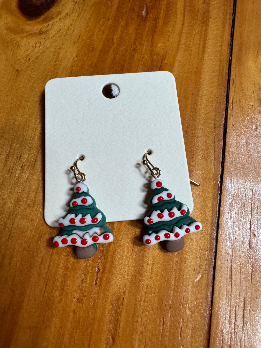 Clay Christmas Theme Earrings