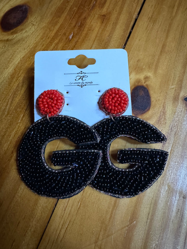 G Beaded Earrings