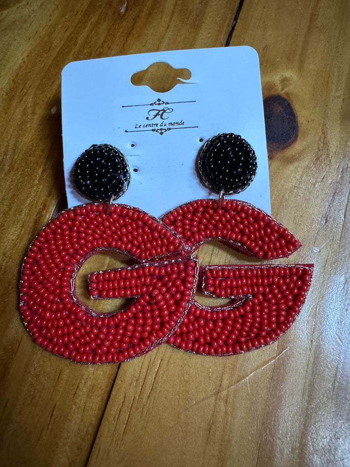 G Beaded Earrings