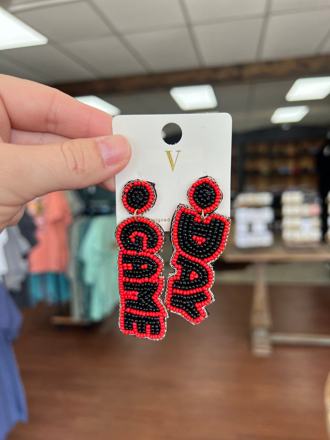 Gameday Beaded Earrings