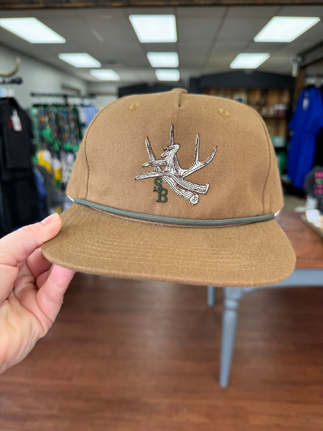 SB Antler Rope Hat Tobacco