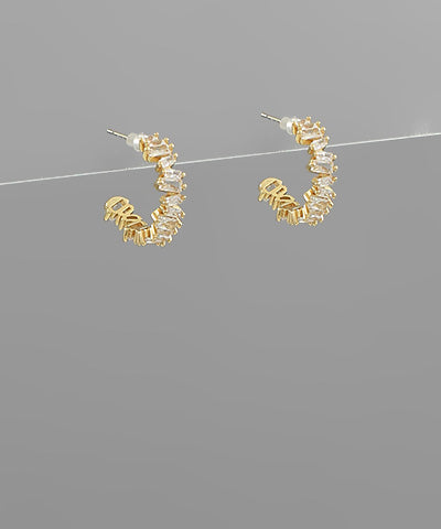 Marquise Metal Hoops