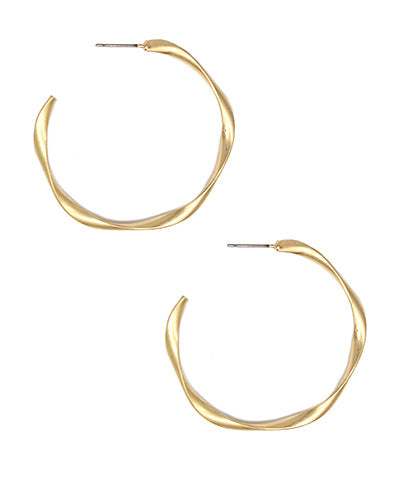 Wavy Metal Hoops