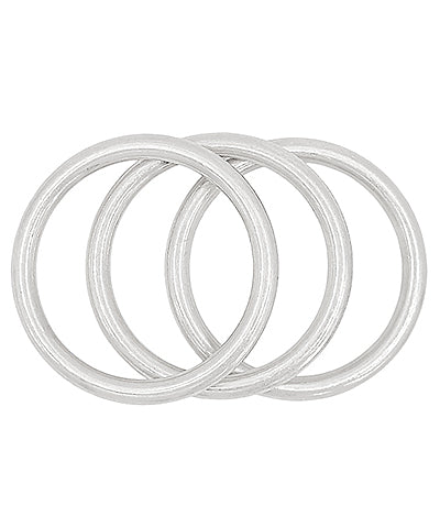 3 Row Metal Bangle Bracelet