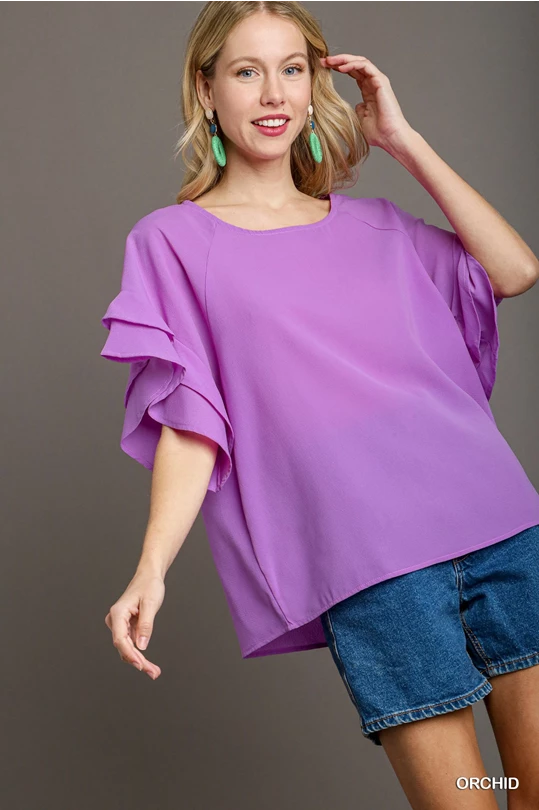 Boxy Cut Wide Neck Top