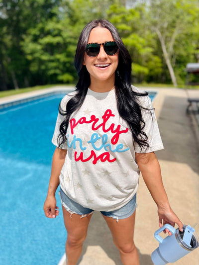 Party in the USA Puff Tee