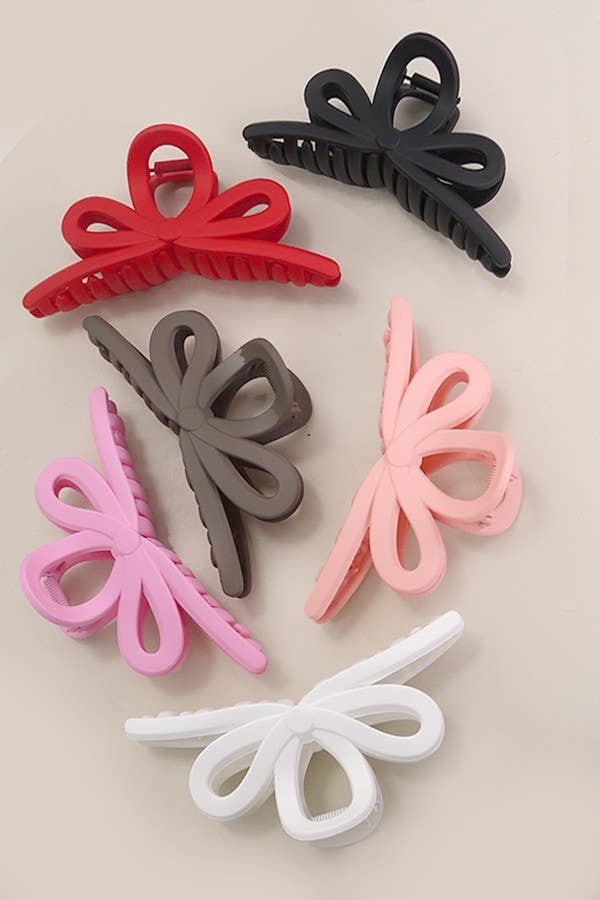 XTRA LARGE MATTE BOW HAIR CLIP CLAW