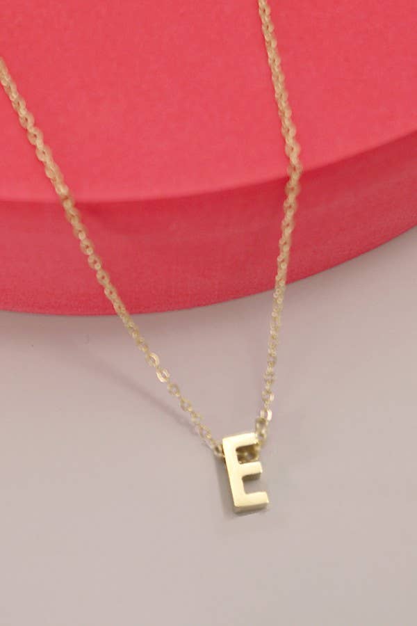 18K STAINLESS STEEL TARNISH FREE INITIAL NECKLACE | 80N753