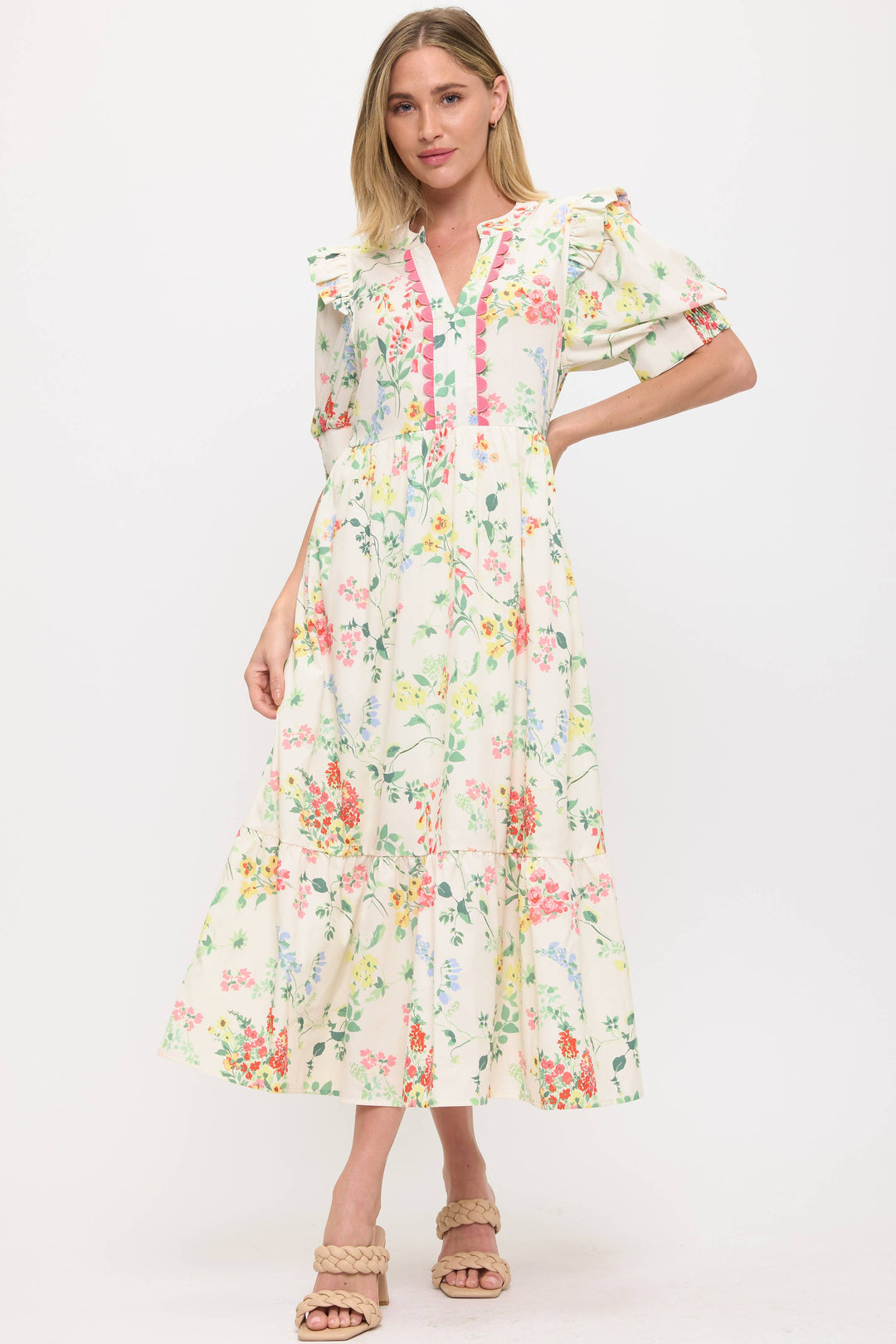 Delilah Floral Tiered Dress