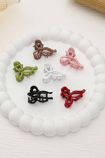 MINI BOW HAIR CLAW CLIPS