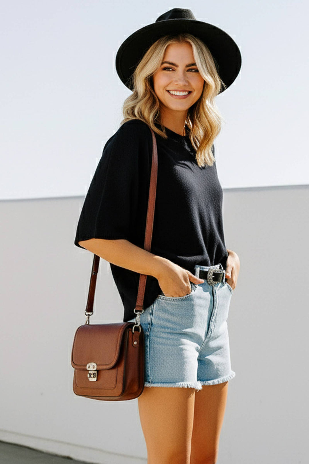 Short Sleeve Relaxed Sweater Top