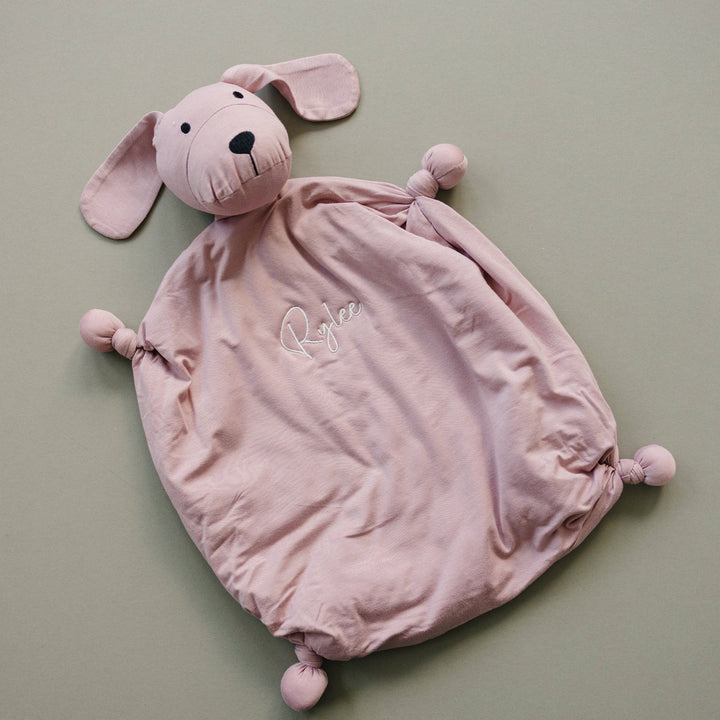 Cozy Bamboo Puppy Lovey Blanket - Baby Security Blanket Dog