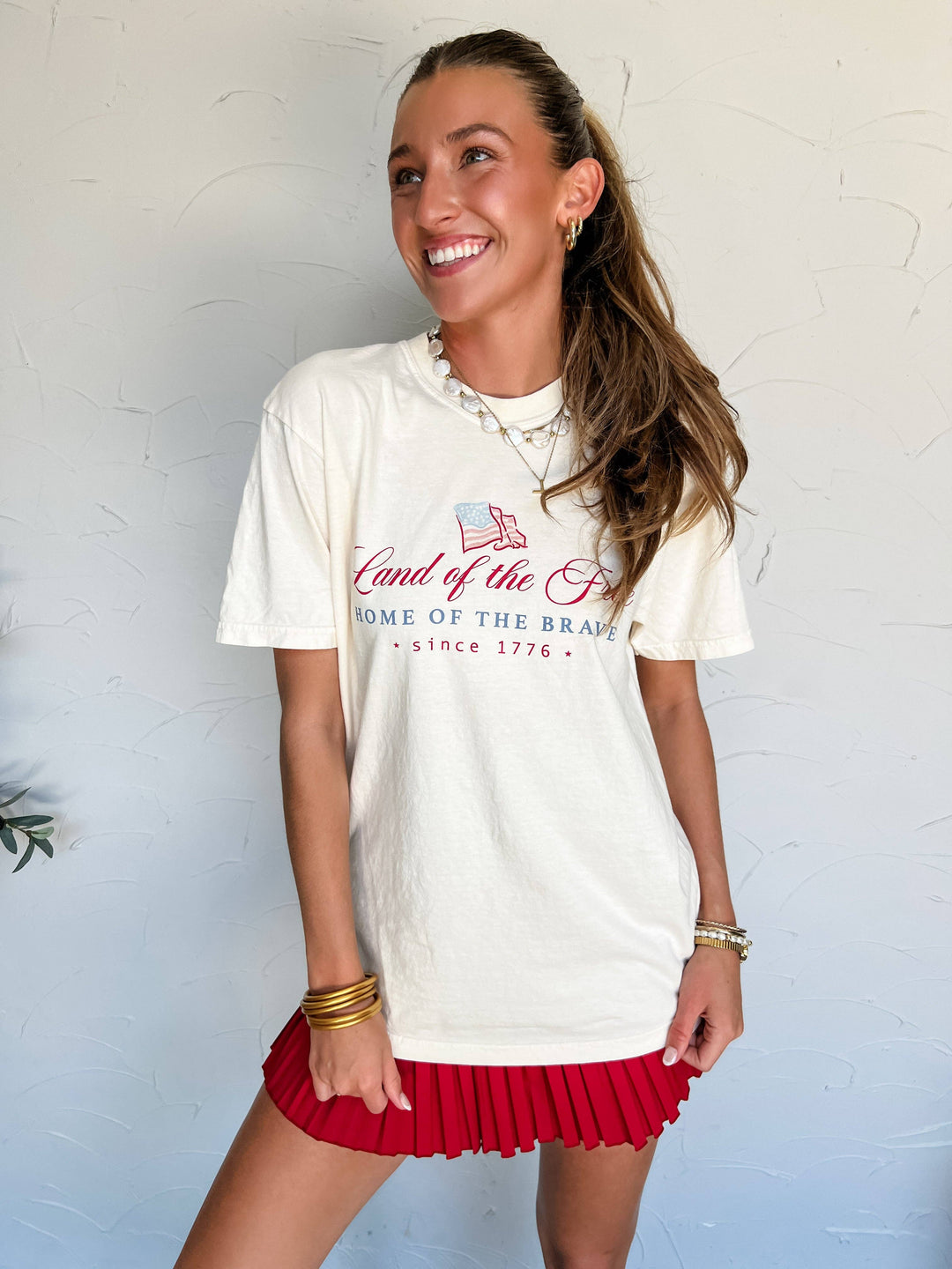 Land of the Free Watercolor CC Tee