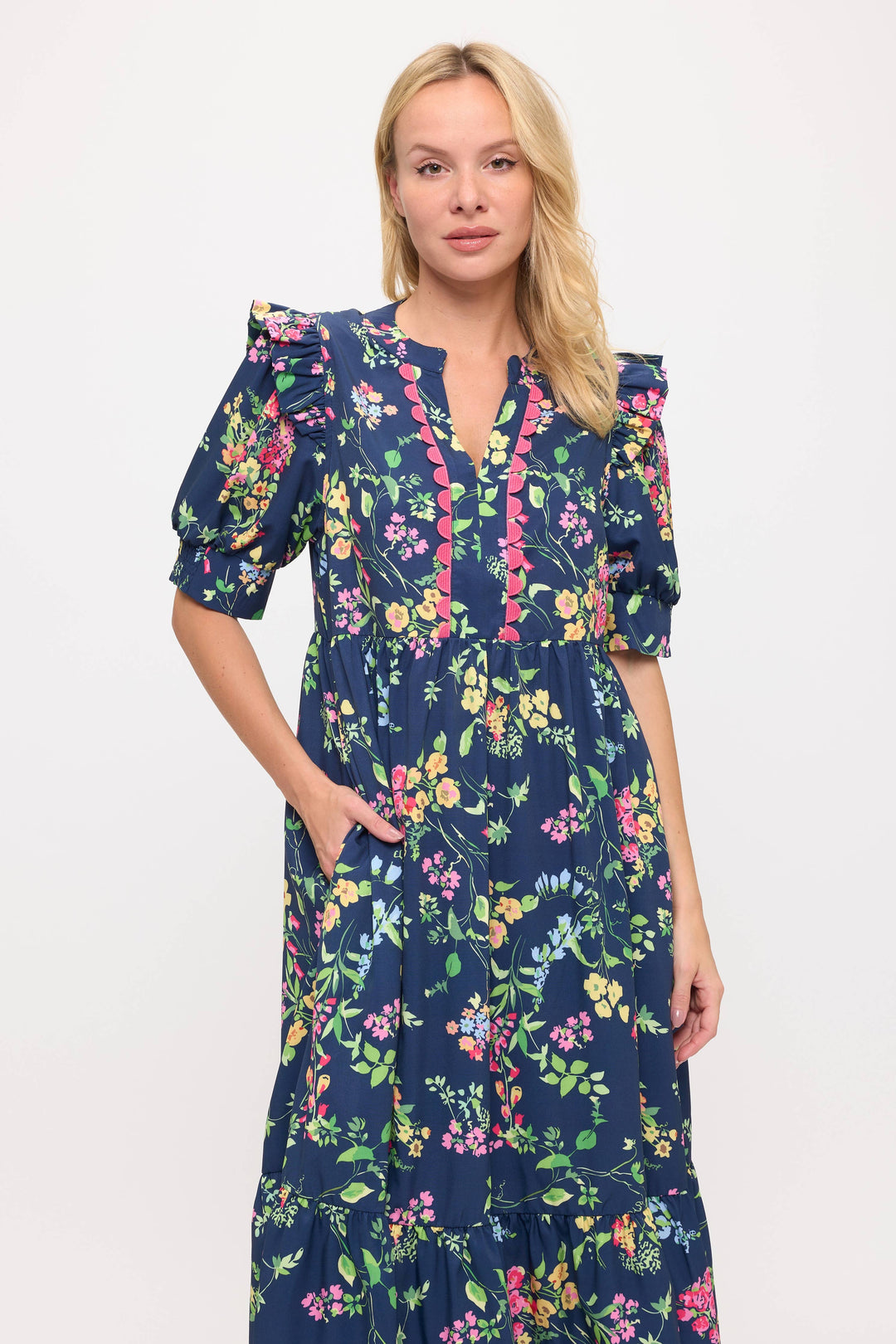 Daisy Floral Midi Dress