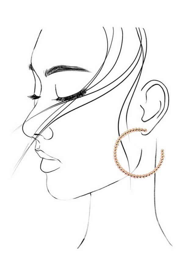 BALL HOOP TRIO IN 3 SIZE EARRINGS