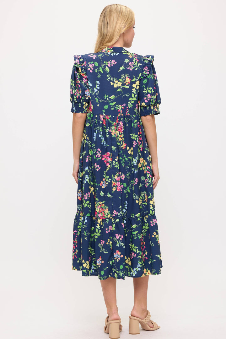 Daisy Floral Midi Dress