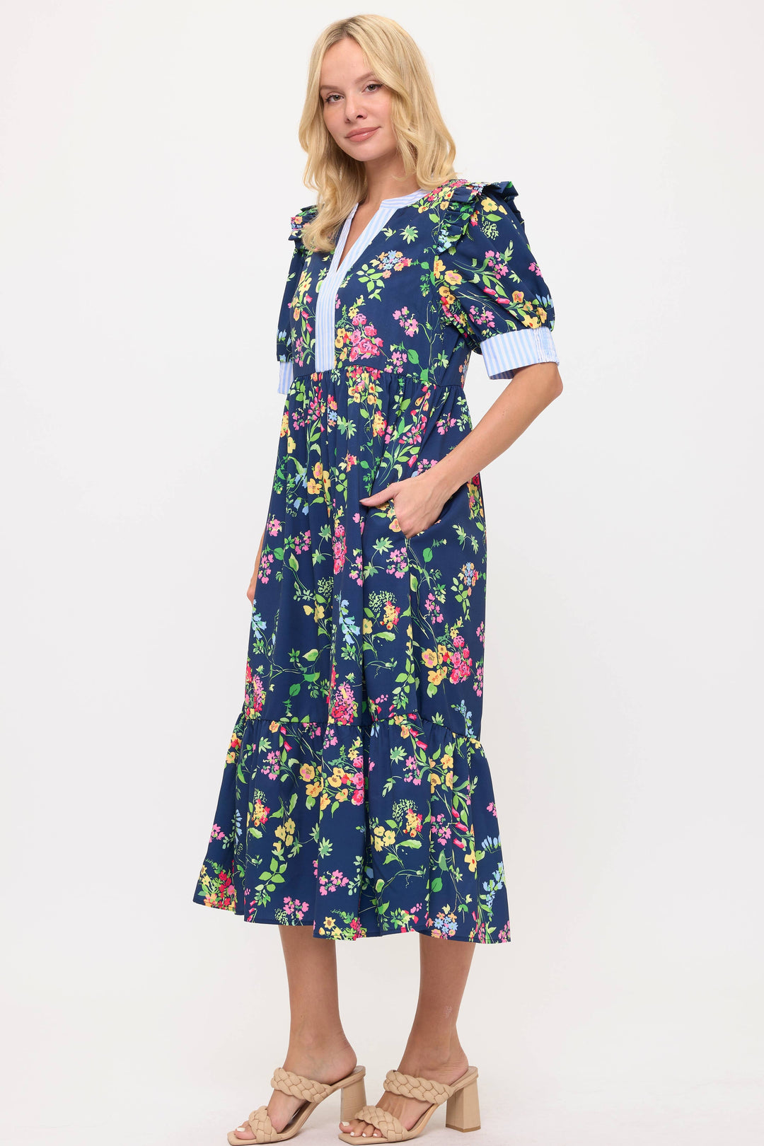 Florence Floral Midi Dress