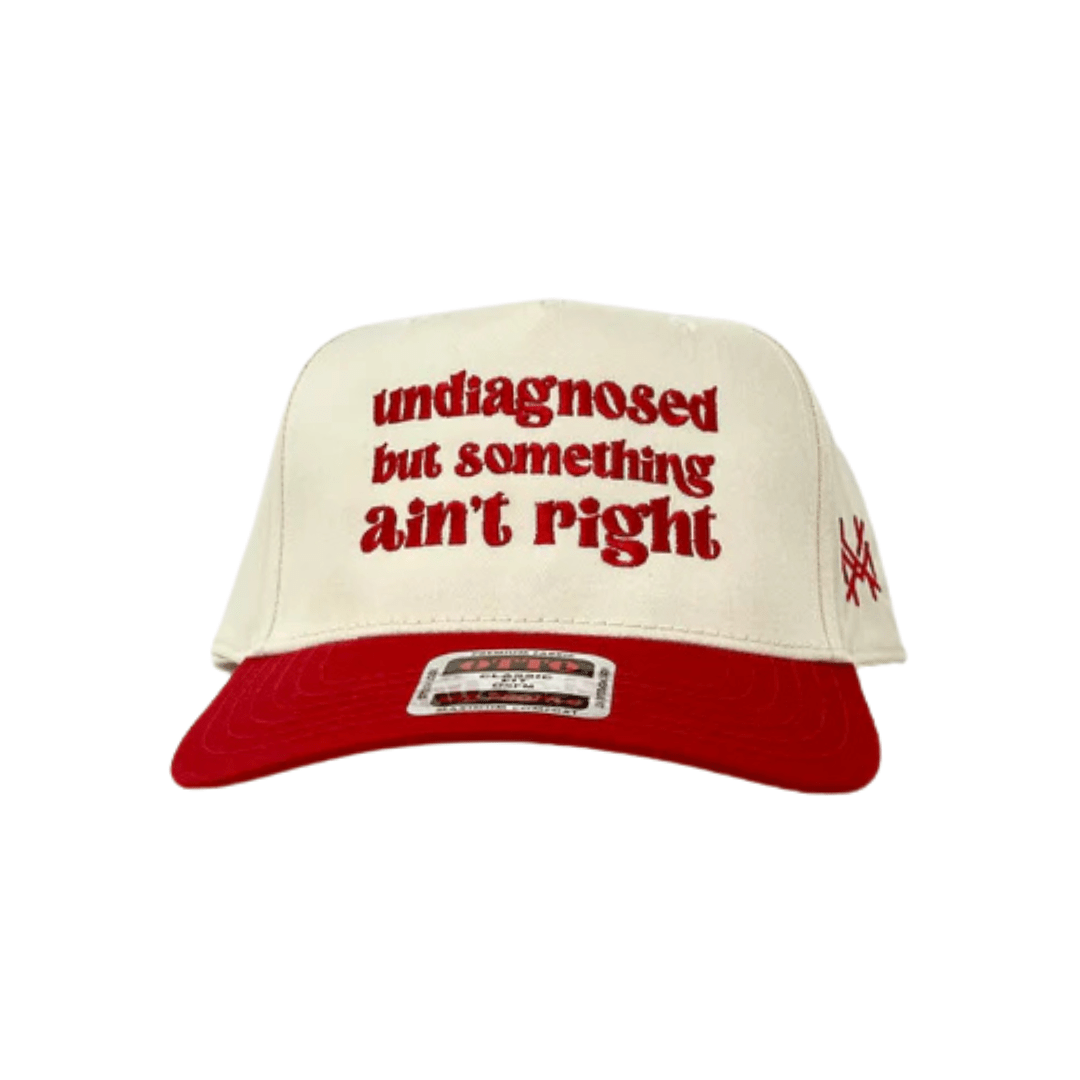 Undiagnosed But Something Ain't Right Trucker Hat - Mad Hatter