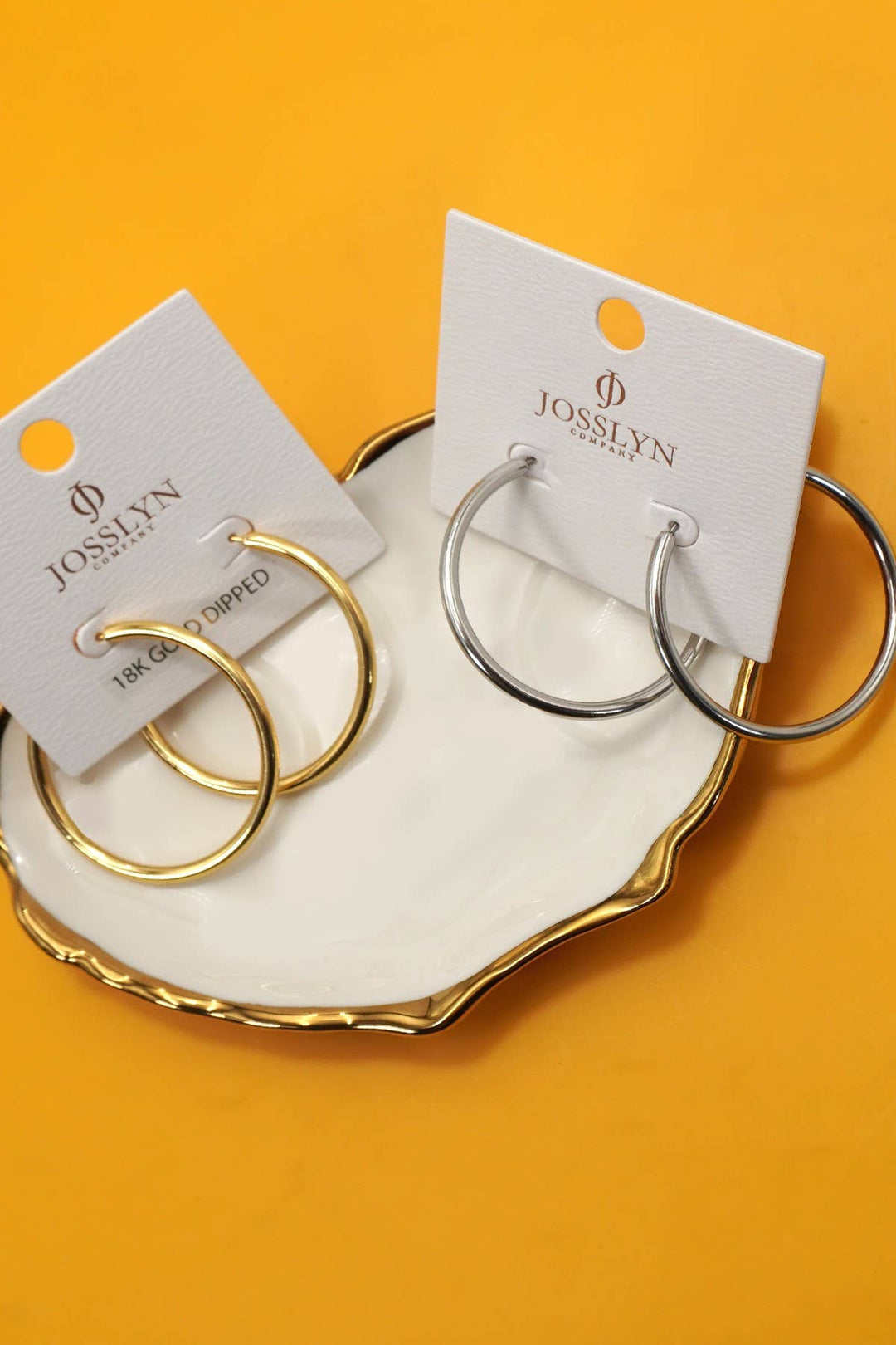 18K Stainless Steel Tarnish Free Waterproof Hoop