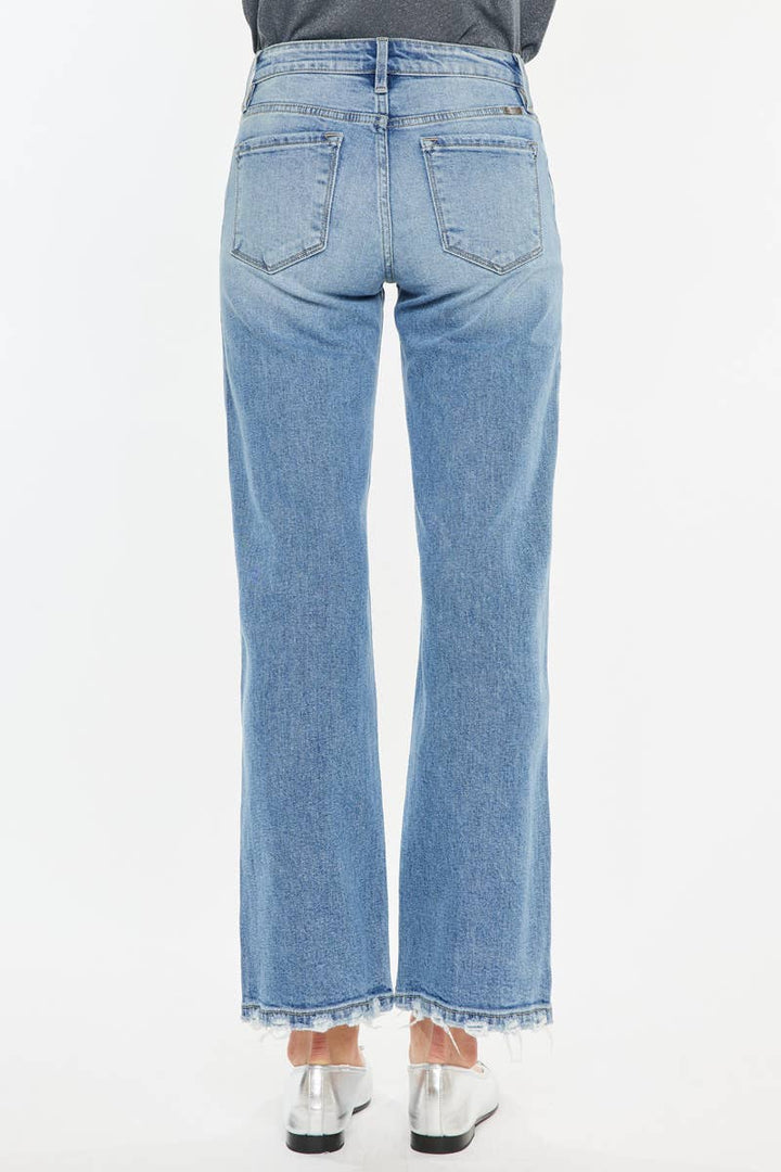 KILEY KANCAN HIGH RISE SLIM WIDE LEG JEANS