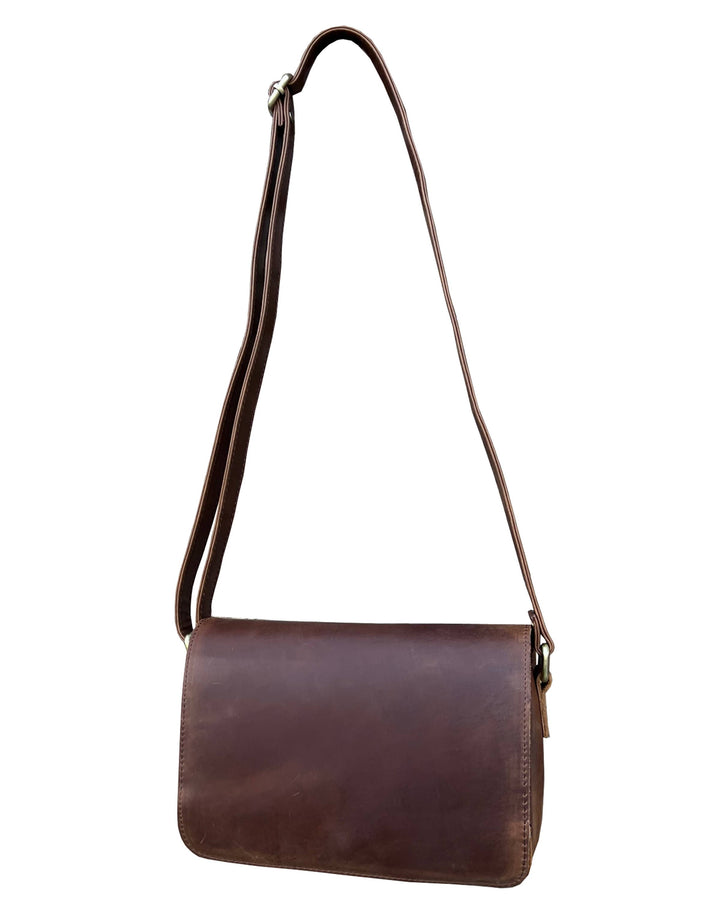 crazy horse genuine leather crossbody