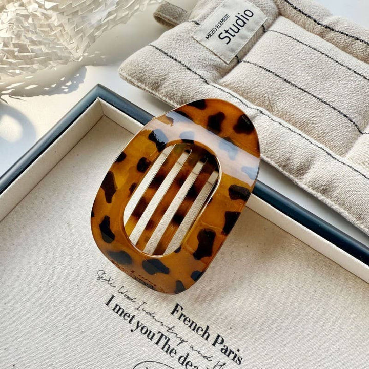 Jumbo Lay Flat Oval Hair Claw Clips Secure Styling | 40H982