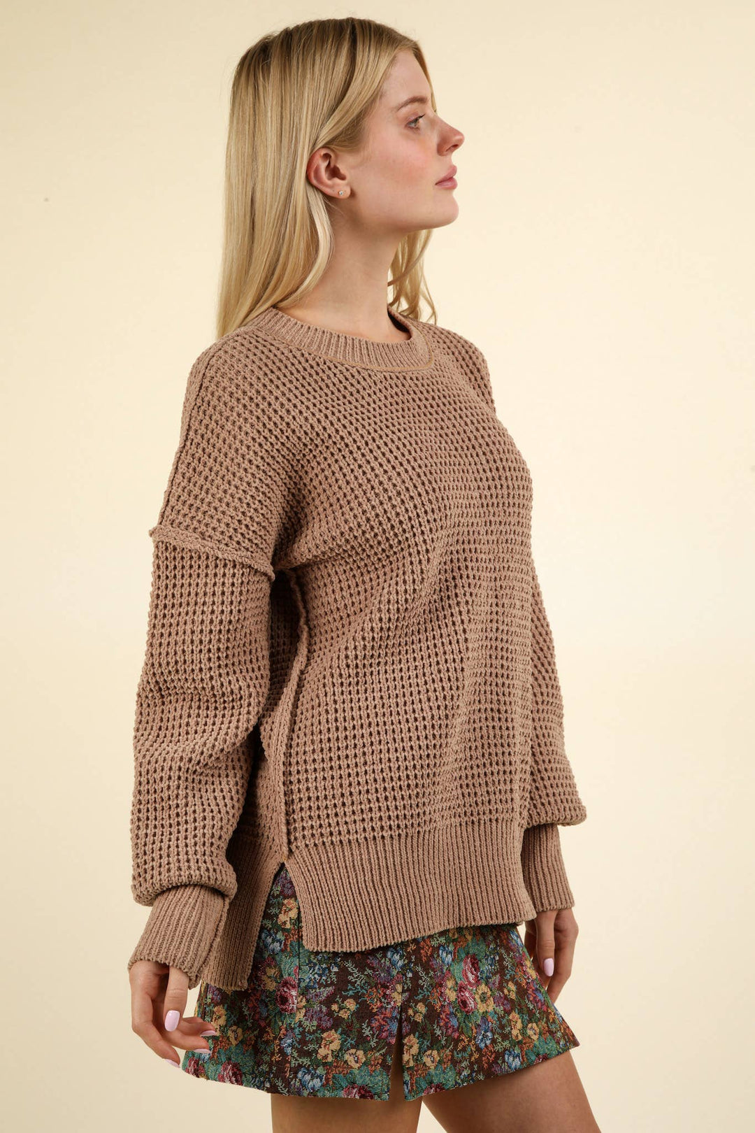 Soft Comfy Oversized Knit Sweater Pullover Top