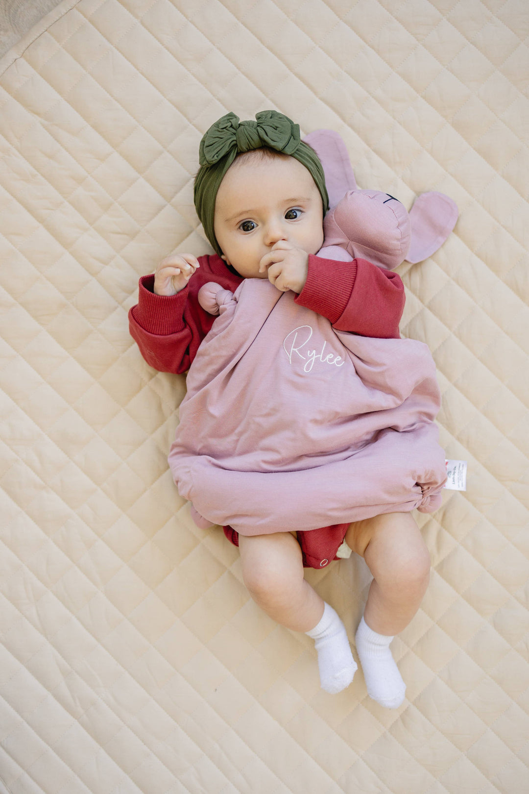 Cozy Bamboo Puppy Lovey Blanket - Baby Security Blanket Dog