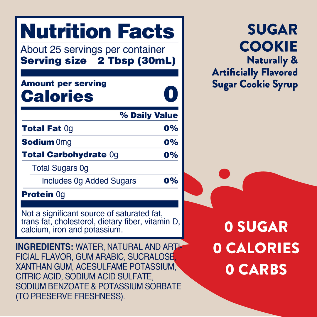 Sugar Free Sugar Cookie Syrup