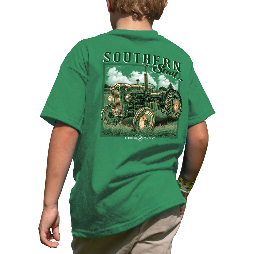 Youth Old Tractor Tee - Southern Strut