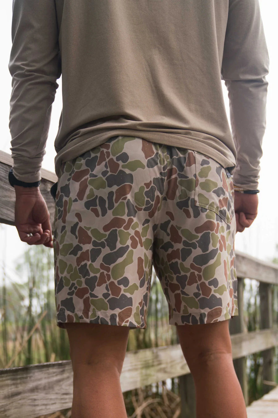 Burlebo Everyday Shorts - Driftwood Camo