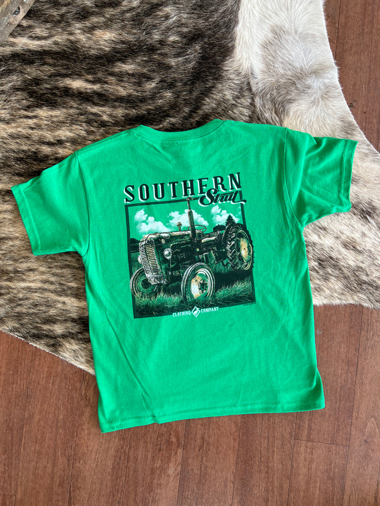 Youth Old Tractor Tee - Southern Strut