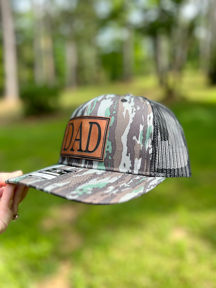 Dad Leather Patch Hats