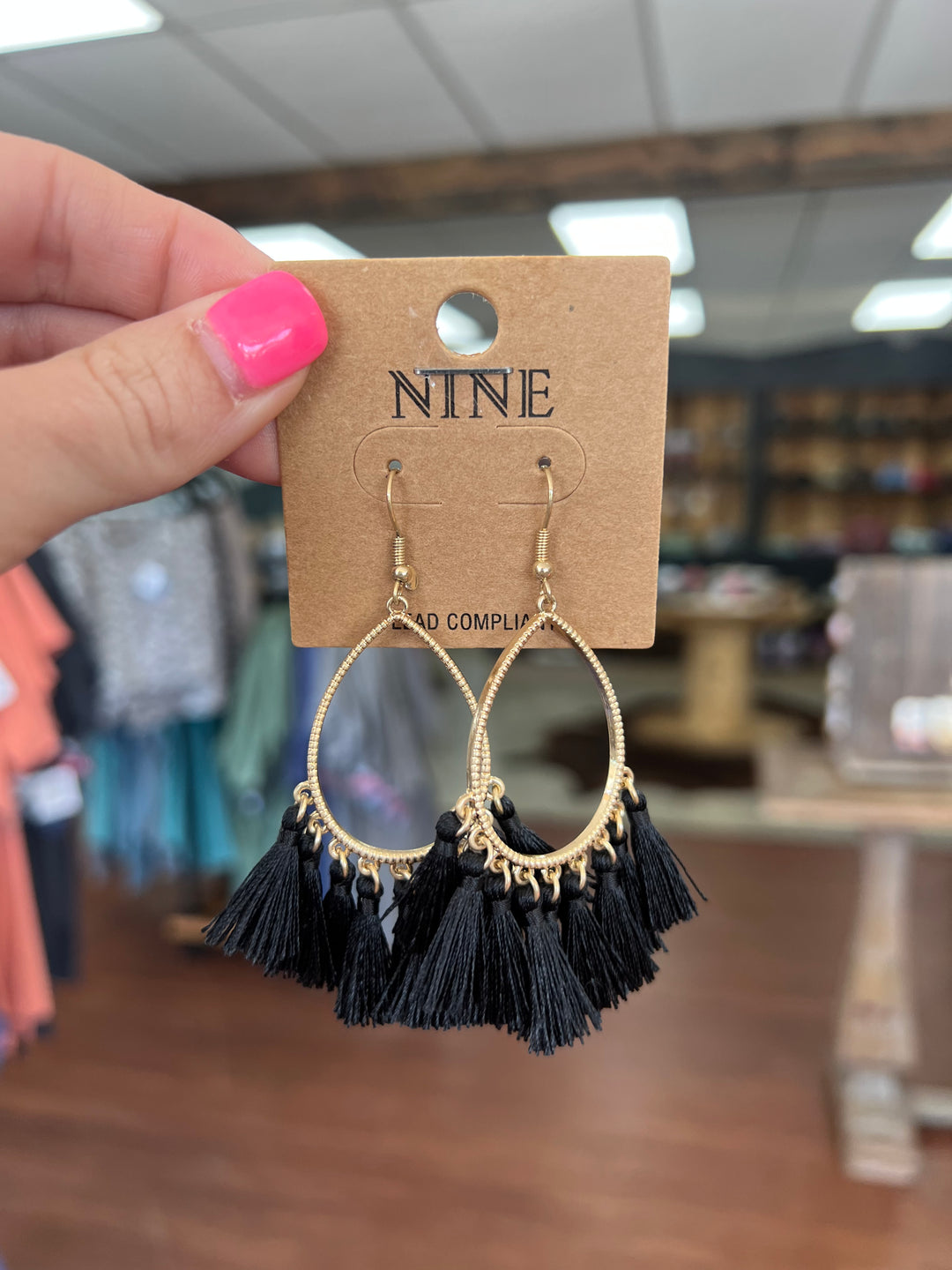 T-Drop Tassle Earrings