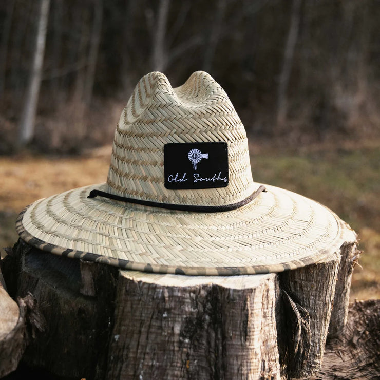 Old School Camo Straw Hat - Old South