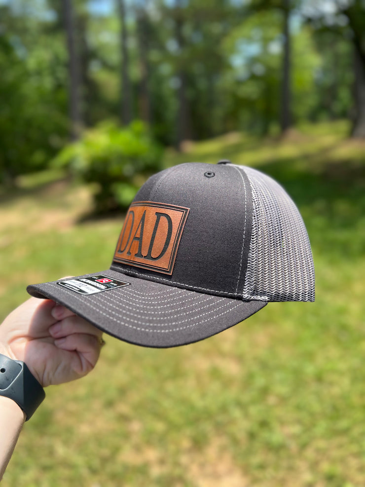 Dad Leather Patch Hats