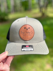 Bass Trading Co. Leather Patch Hat